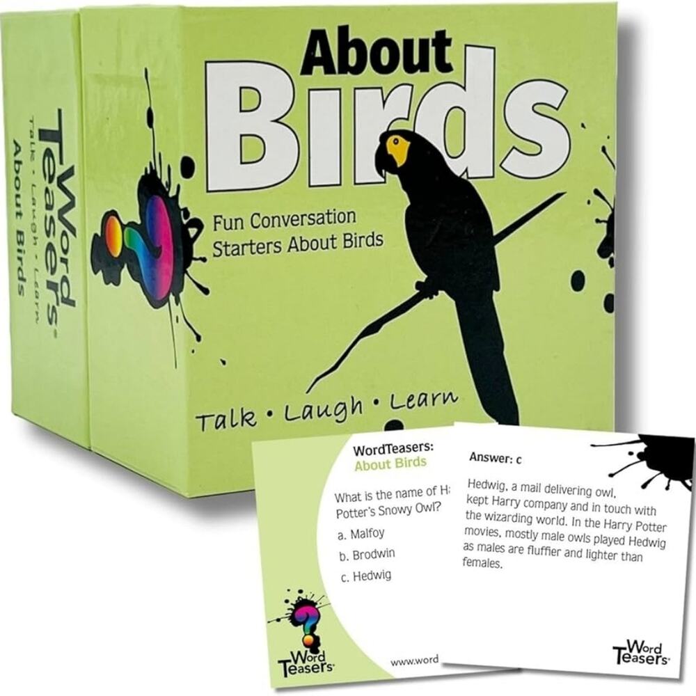 About Birds Card Game - Word Teaser Talk Laugh Learn About Birds
